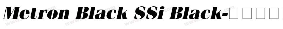 Metron Black SSi Black字体转换